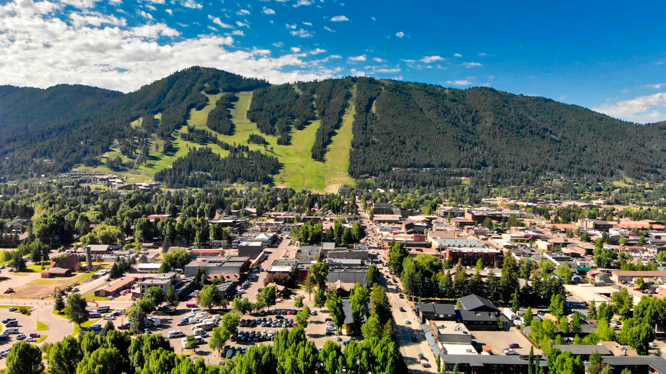 Panoramic Image of Jackson, WY